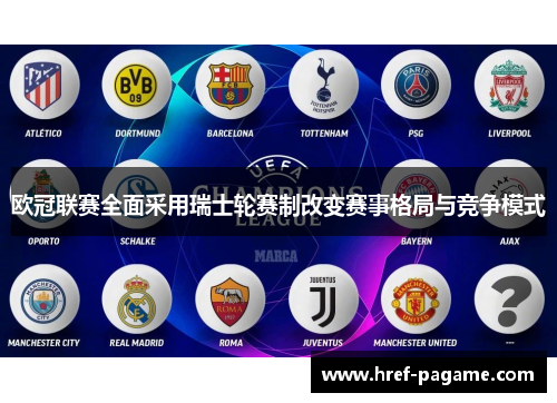 欧冠联赛全面采用瑞士轮赛制改变赛事格局与竞争模式 欧冠联赛全面采用瑞士轮赛制改变赛事格局与竞争模式
