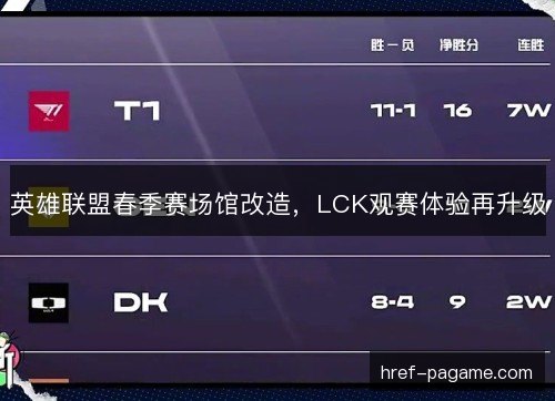 英雄联盟春季赛场馆改造，LCK观赛体验再升级